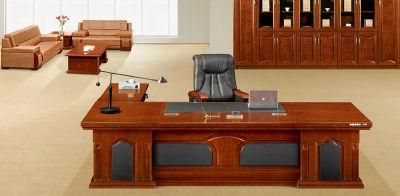 MDF Wood Veneer Heavy Strong Executive Desk Boss Table