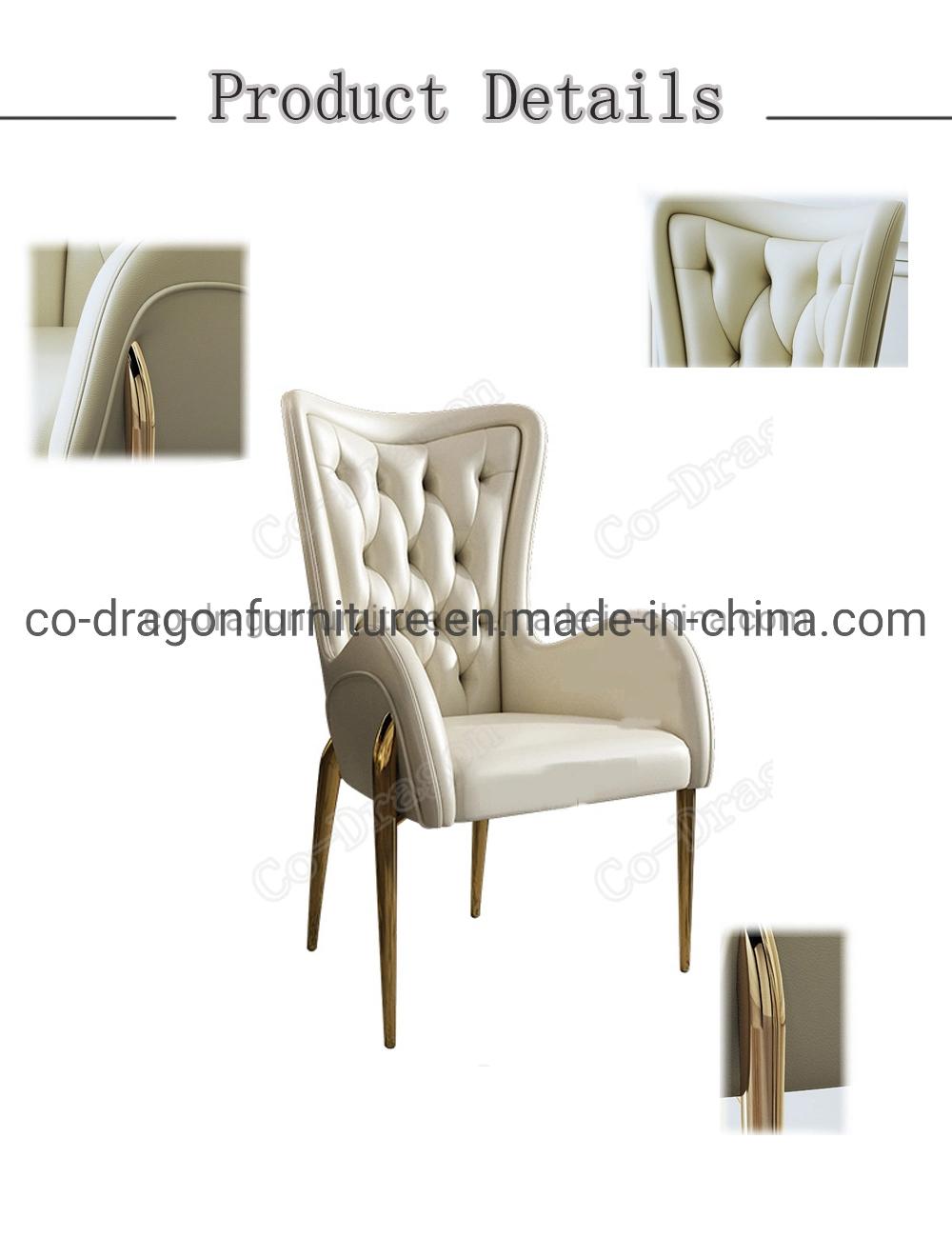 Modern Leather Dining Room Furniture Luxury Dining Chair with Arm