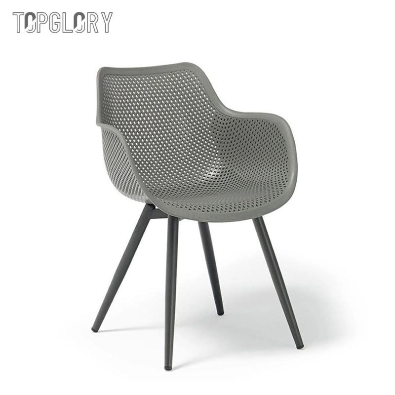 Wholesale Outdoor Furniture Modern Style Plastic Chair Eco-Friendly PP Dining Chair