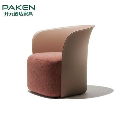 Hotel Sofa Chair Hotel Furniture Custom Make Plywood Frame PU / Fabric