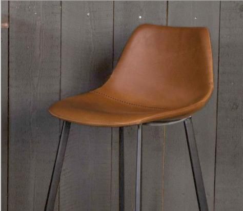 Home Furniture Modern Leather PU Vintage Barstool Chairs Metal High Bar Stool Chair