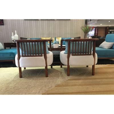Solid Wood Frame High Density Foam Covered with Fabric Sofa Hotel Furniture SD4005