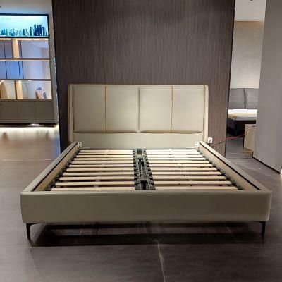 Latest Design Factory Cheap Price Bed Durable Leather Bed