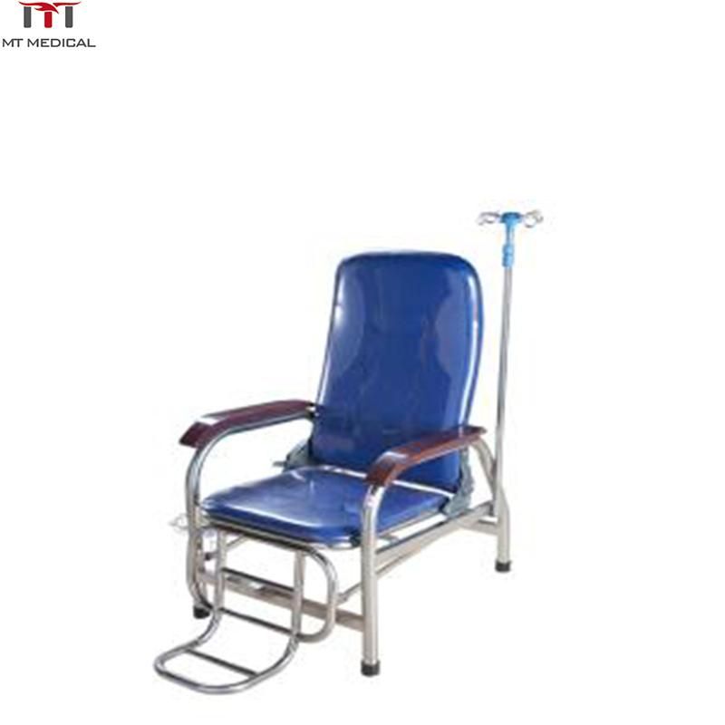 Metal Infusion Chair for Hospital Clinic Patient Using