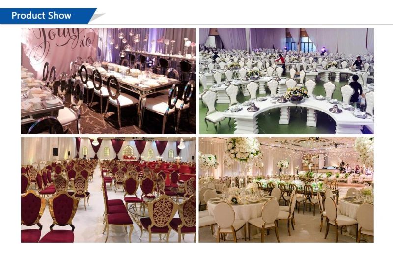 Foshan Wedding Furniture Royal Design Stainless Steel Wedding Chair