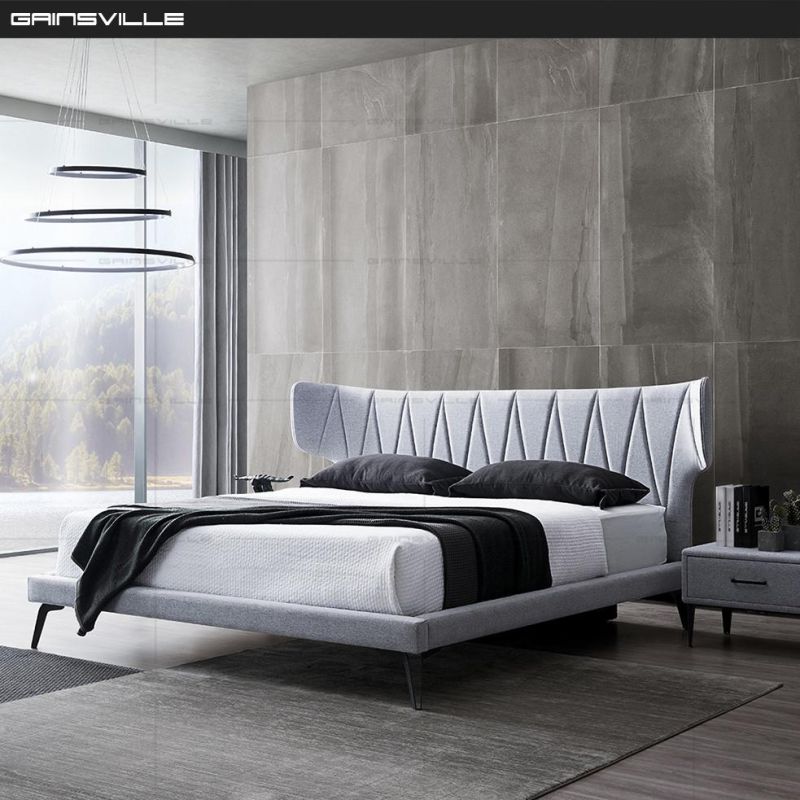 Italy New Home Modern Furniture Bedroom Furniture Bed Fabric Bed King Double Bed Fashionable Design
