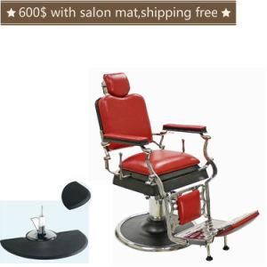 Antique Barber Chair; Hair Salon Equipment; Durable Salon Chair; Green Hair Cutting Chair