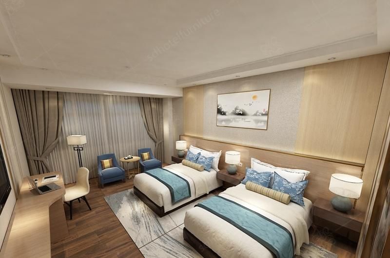 Wood Classic Design Custom Bed Room Set Luxury Hotel Bedroom Furniture