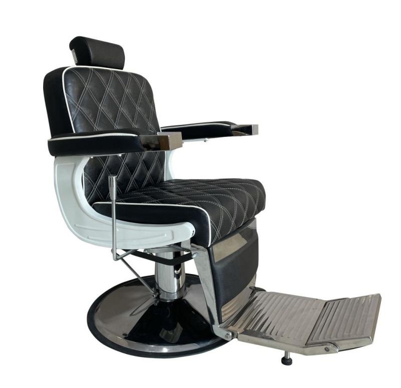 Hot Sale Modem Durable Comfortable PU Leather Reclining Hydraulic Man Barber Chair