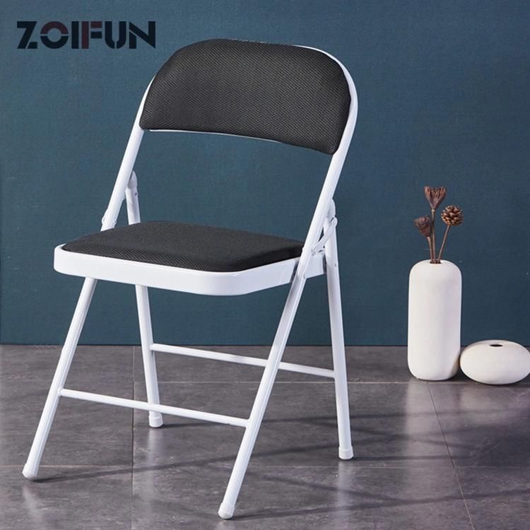 Fabric PU Leather Camping Outdoor School Garden Folding Space Saving Light Stacking Chairs