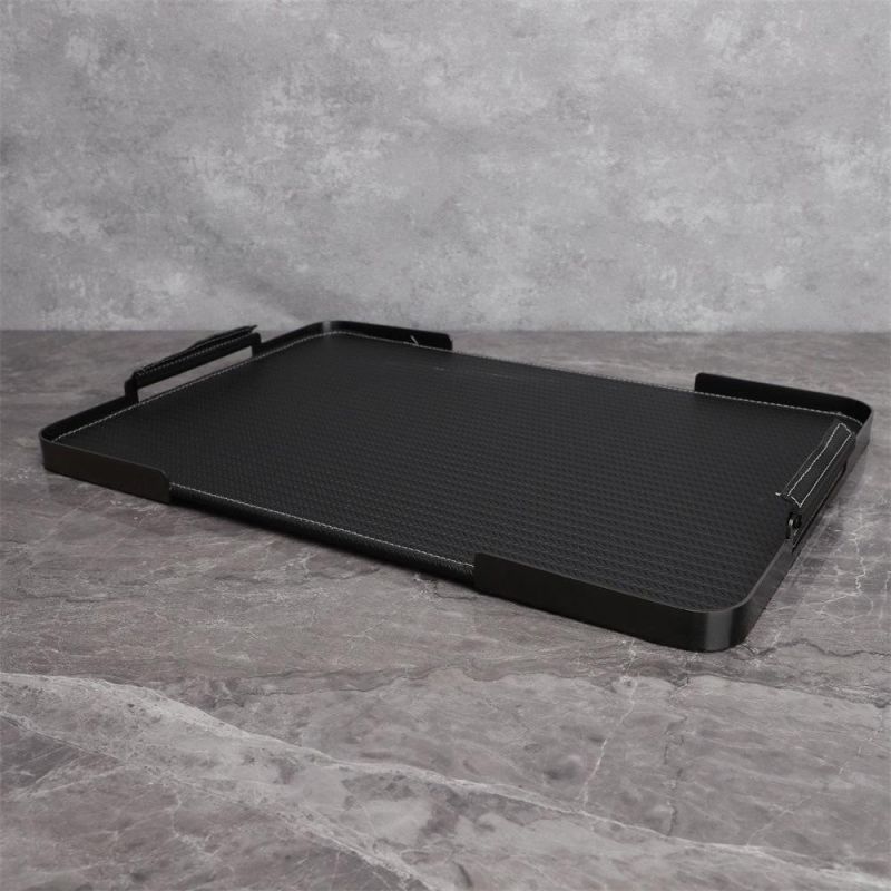 Modern Simple Black Tray Model Room Sales Department Bedroom Living Room Dining Room Kitchen Home Accessories