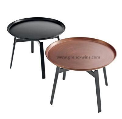 Replica Designer Furniture B&B Italia Husk Coffee Table Black Copper Coated Center Side Table