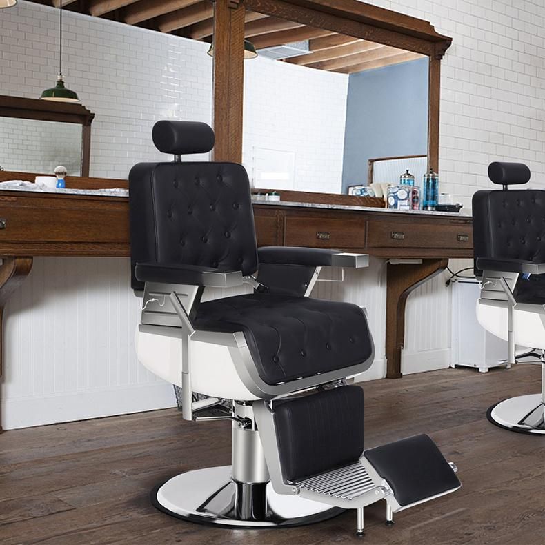 Barber Chair Reclining Hydraulic Barber Chairs Heavy Duty Styling Chairs for Salon