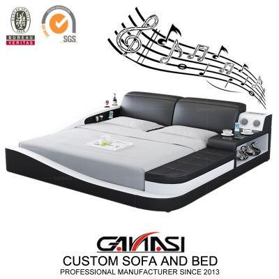 Luxury Modern Bedroom Home Furniture Music Bed of High End