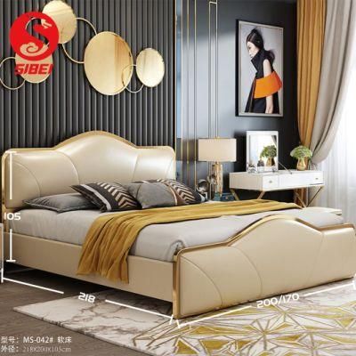 European Royal Bedroom Furniture Wooden Wedding Bed Designs