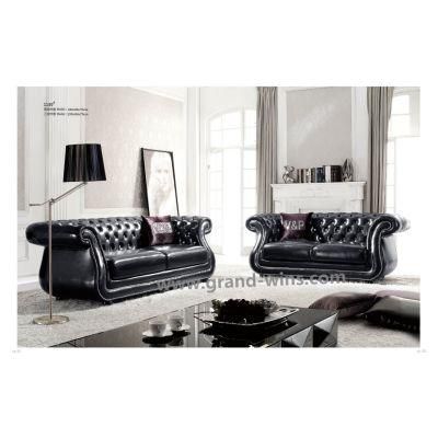 Modern Furniture Lobby Used Leather Chesterfiled Style Office Sofa