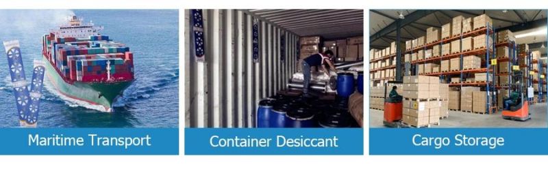 1000g 400% High Absorption Rate Calcium Chloride Dry Container Desiccant Dry Pole for Cargoes Shipping