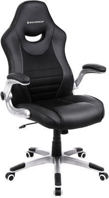 Mingsheng MID Back Manager PU Leather Black Office Chair