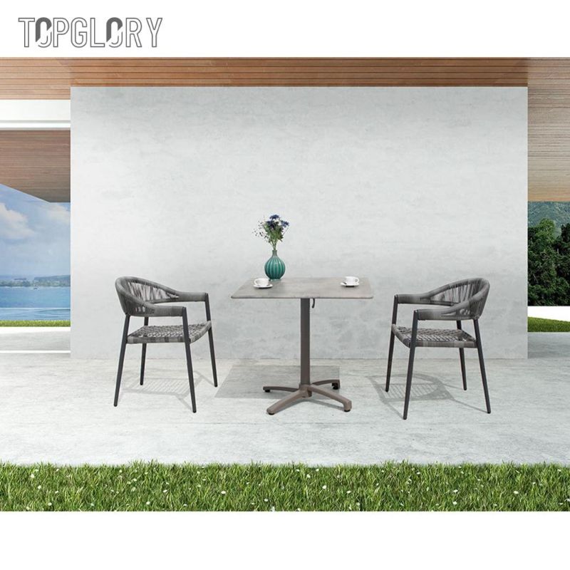 Classic Simple Design Modern Home Outdoor Garden Leisure Coffee Table and Chair