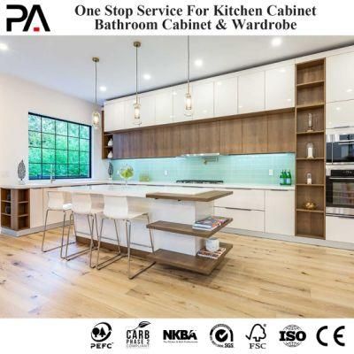 PA Custom Made High Gloss Plywood Board Professional Kitchen Cabinet