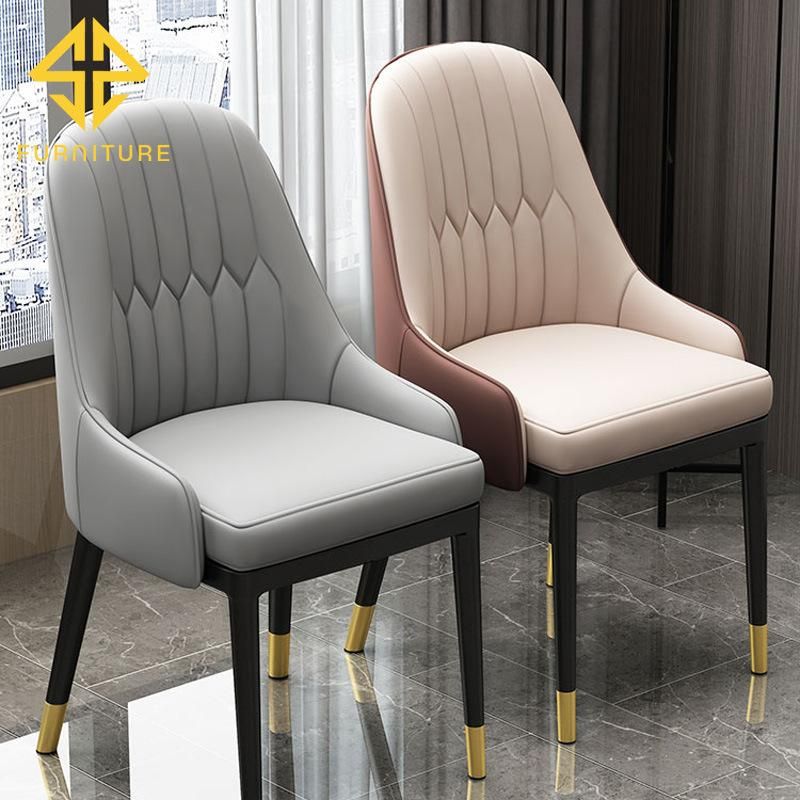 2021 Hot Sale Wooden Leather Dining Chair Can Be Customized