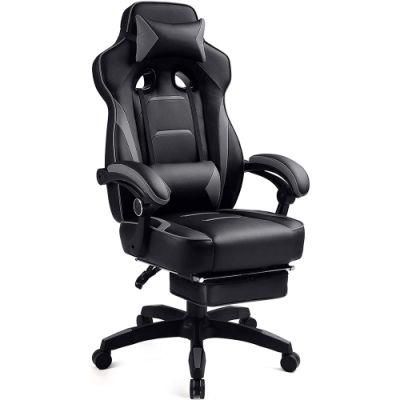 Height Adjustable Linkage Armrest Gaming Chair with Reclining Backrest
