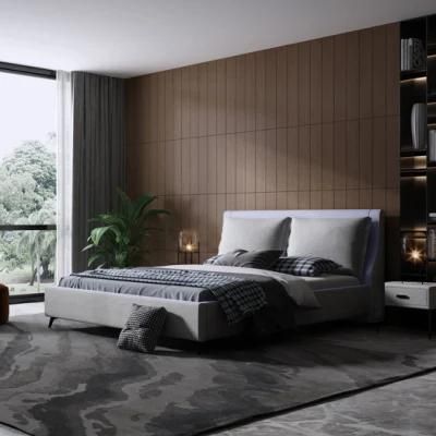 Chinese Modern Wooden King Bed Furniture for Home and Hotel Bedroom Set Furniture