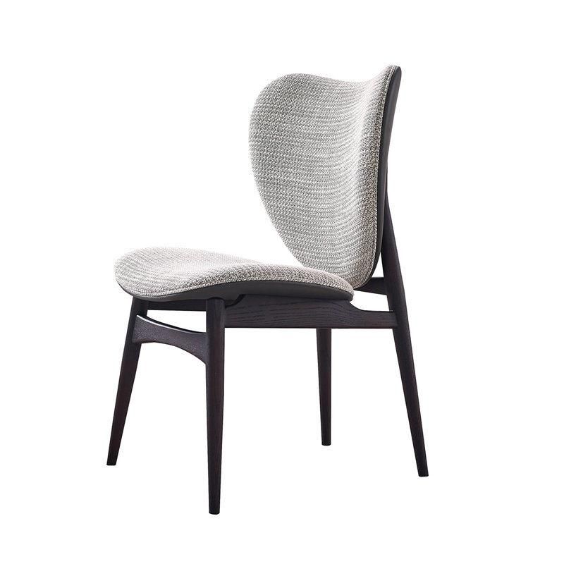 Modern Made in China Dining Room Furniture Solid Wood with Fabric and Leather Upholstery Dining Chair