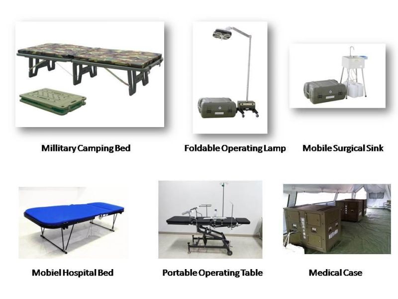 Portable Simple Best Selling Mobile Folding Camping Hospital Bed