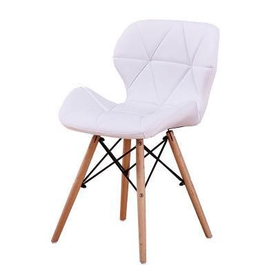 Nordic Designer Modern Appearance Butterfly Upholstered Fabric Dining Chair White Leather Small Chair Cheap Custom Modern Restaurant Chairs