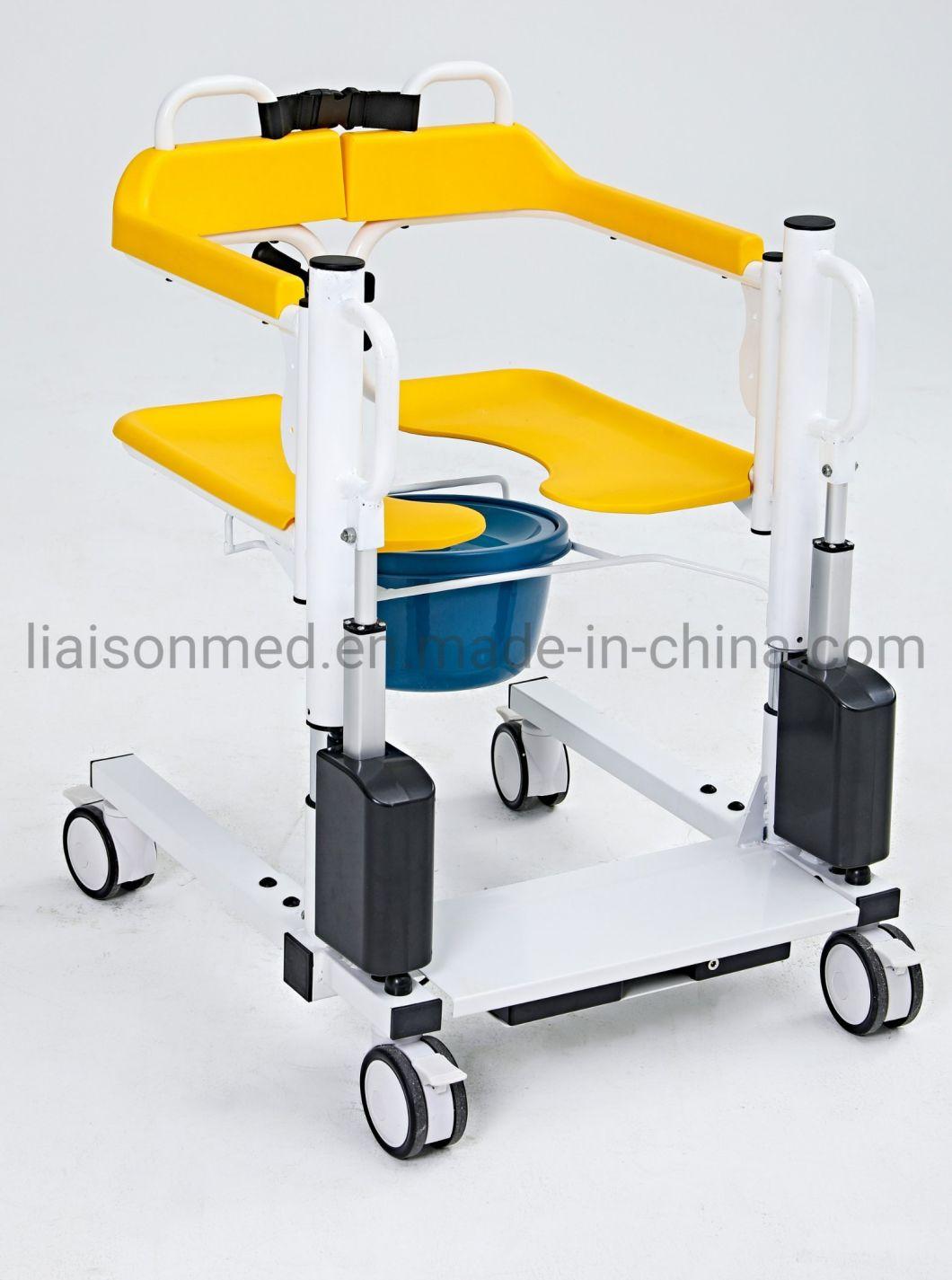 Mn-Ywj002 Medical Manual Patients Transfer Lift Chair with Wheels