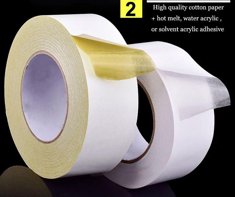 Heat Resistant Tissue Tape Acrylic Double Sided Tape for Refrigerator Evaporator
