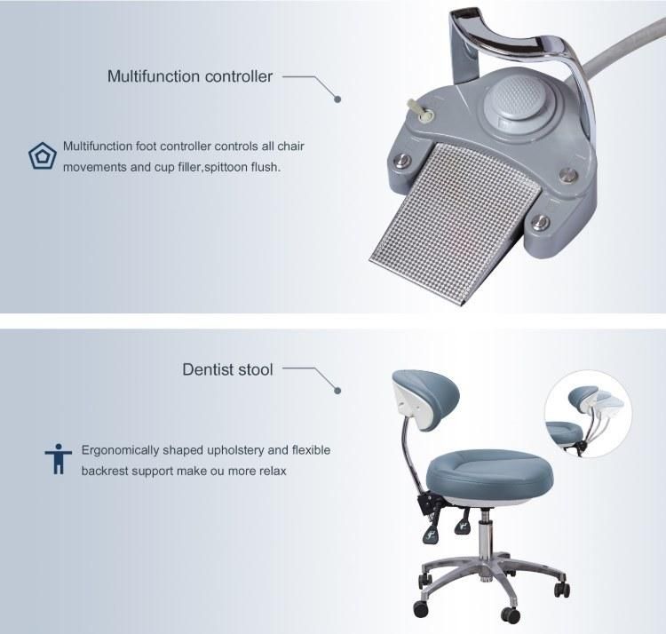 2021 New Dental Chair with CE, ISO Portable Dental Chair Product Dental-Chairs-Unit-Price Dental Equipment