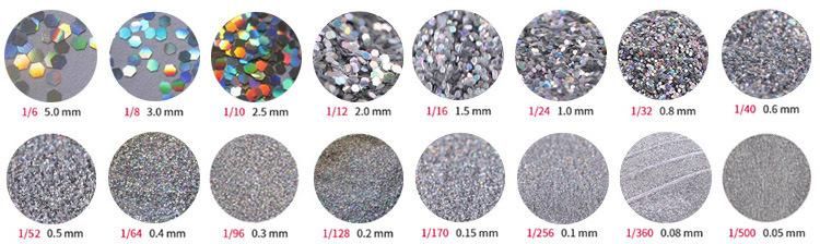 Wholesale Diamond Pet Glitter Blue Series Rainbow Glitter