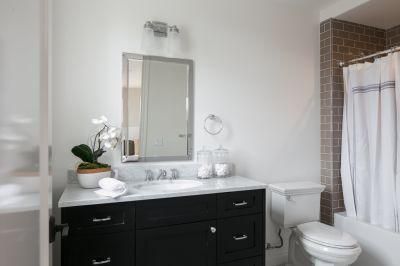 Nero Composited Stone Custom-Made Carrara Quartz Kitchen Countertop and Bathroom Vanity Top