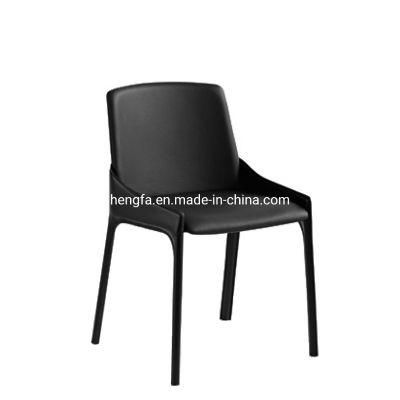 Market Wholesale Modern Restaurant Furniture Metal Legs Leather Dining Chairs