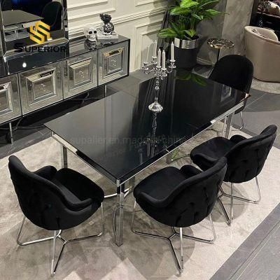 Turkish Dining Room Stainless Steel Base and Legs Dining Chair for Sale