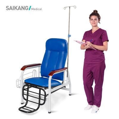 Ske005 Comfortable Adjustable Reclining Chair Stainless Steel Hospital Patient Transfusion Infusion Chair