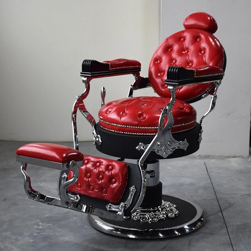 Hl-9260b Salon Barber Chair for Man or Woman with Stainless Steel Armrest and Aluminum Pedal