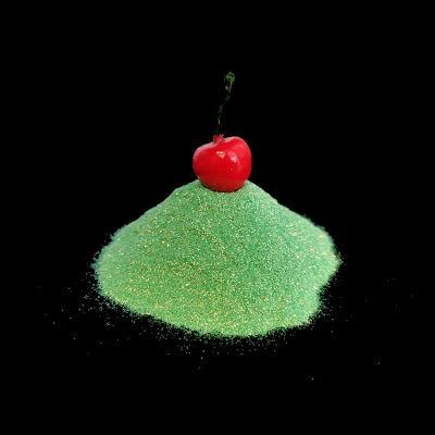 Direct Manufacture Supply Polyester Extra Green Fine Rainbow Glitter