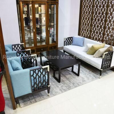 Wooden Chinese Furniture Hotel Living Room Furniture Sofa Set Furniture for Wholesale