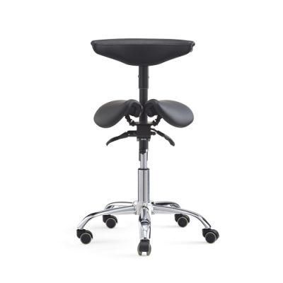 Adjustable Rotary Backrest Medical Dental Assistant Doctor Saddle Stool