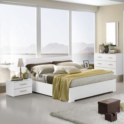 Modern Home Furniture 6 Pieces Bedroom Set Double Bed Storage Bed