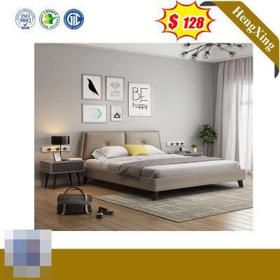 King Size Home Furniture Flat Bedroom Bed with High Quality
