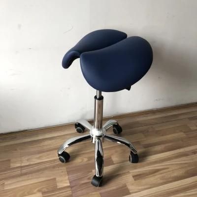 Ergonomic Dentist Chair Swivel Adjustable Saddle Stool for Hospital Doctor