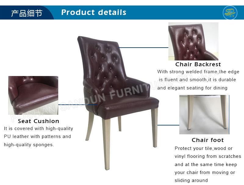 China Factory Wholesale for Metal PU Leather Office Restaurant Dining Chair