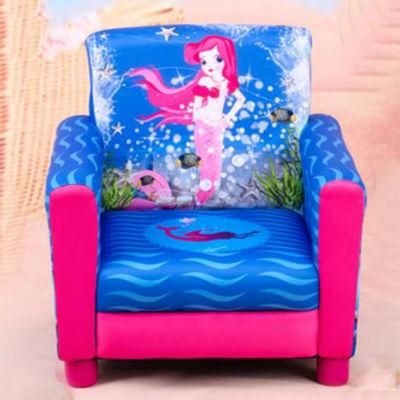 Mermaid Cartoon Design Small Fabric Kids Chair/Children Furniture