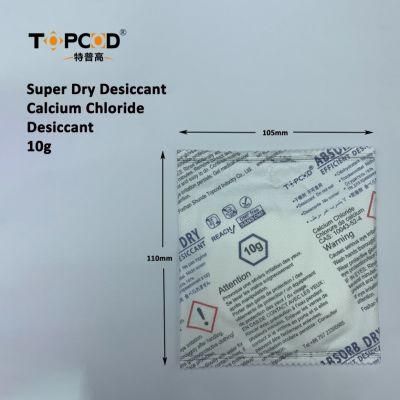 10g Super Dry Desiccant Calcium Chloride Desiccant Mold Prevent Desiccant for Garment