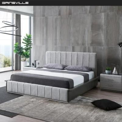 Modern Home Furniture Bedroom Furniture Double Bed with Fabric Bedframe Gc1808