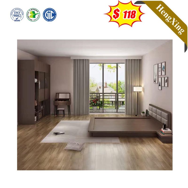 Modern Furniture Bedroom Wooden Double Bed with High Quality